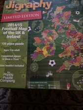 Jigraphy Limited Edition 2014/15 Football Map of UK & Ireland. 150 Piece Puzzle 