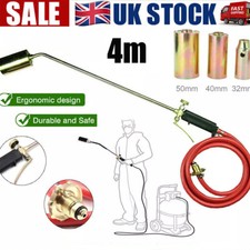 Propane Butane Gas Torch Burner Blow Plumbers Roofers Roofing Brazing & 4M Hose
