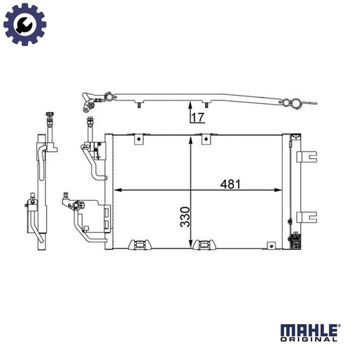 Condenser air conditioning - condenser,