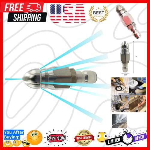 Sewer jetter nozzle stainless - jetter, nozzle,stainless