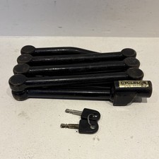 Vintage CYCLELOK Cars Bicycle Bike Tyre Lock Folding Heavy Duty Metal Rare