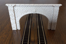 Sandstone Railway Tunnel Double Track TT Scale Gauge Model Train Portal Entrance