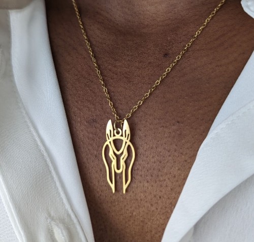 Anubis necklace egyptian god - necklace,