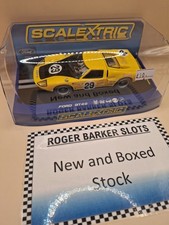 Scalextric C3211 Ford GT40 Mk2 1970 Sebring Yellow 29 Lights 1:32 Scale Slot Car