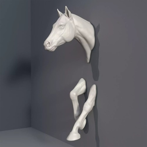 Horse modern wall - modern, art