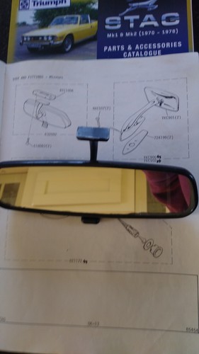 Triumph stag interior - interior, mirror