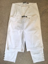 Robell white capri trousers