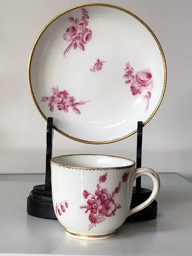 Sevres porcelain floral cup - sevres,
