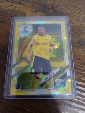 Reinier Jesus Dortmund /99 Yellow Cracked Ice Colour Match 2021 Topps Chrome RC