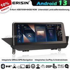 10.25" 8-Core 64GB Android 14 Car Stereo GPS Sat Nav For BMW X1 E84 CIC DAB+ Can Bus