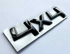 Skoda 4x4 Gloss Black Badge Rear Trunk Bootlid Fits Yeti Kodiaq Octavia Superb