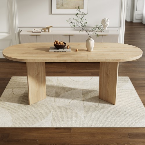 Large oval dining table - dining,