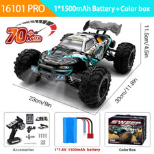 1:16 70KM/H or 50KM/H 4WD RC Car LED Remote Control Cars High Speed 4X4 Truck