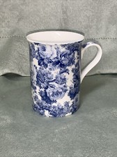 New Antique Blue Floral Mug