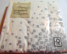 Waitrose Napkins.... White &