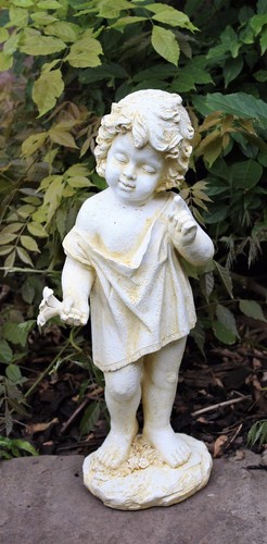 Large cherub garden ornament - cherub,