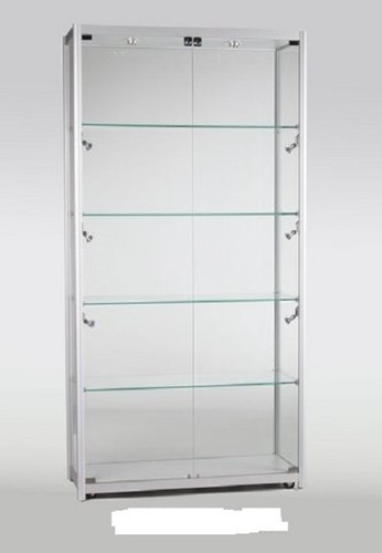 Glass lockable showcase - glass,