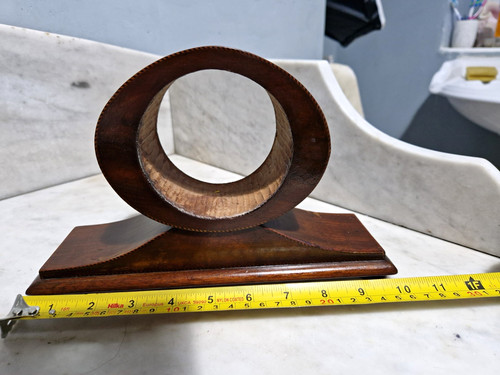 Wooden display stand brown - wooden,
