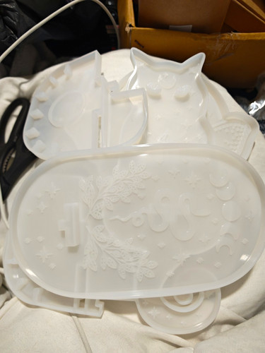 Clear silicone resin moulds - clear,