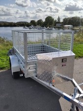 Apache 83B  7x4 Caged Utility Trailer Alloy Box Fitted, Spare wheel,fitted Cover