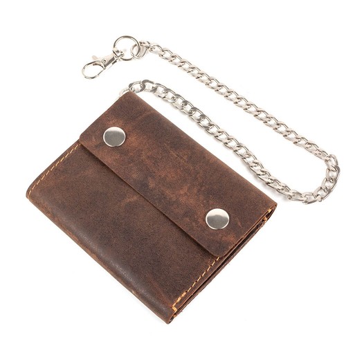 Mens leather biker wallet - mens,