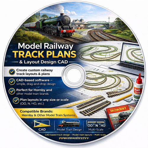 Model train track plans dvd - train,