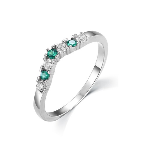Ladies ring solid - ring, 925
