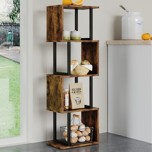 Tier tall bookshelf - tall, s-shaped