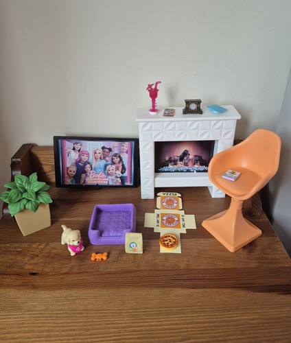 Barbie dolls living room - barbie,