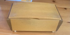Tallent of Old Bond Street Vintage Wooden Musical Trinket Jewellery Box 