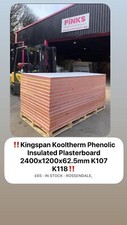 Kingspan Kooltherm K118 K107 Insulated Plasterboard 62.5mm