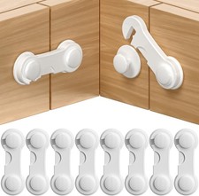 10x Child Baby Toddler Safety Cupboard Locks Cabinet Door Drawer Fridge Pet Safe