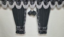 Premium Quality Grey Danish Plush Blackout Curtains SCANIA DAF VOLVO MERC IVECO