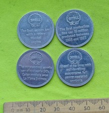 4x  SHELL Historic Coins car