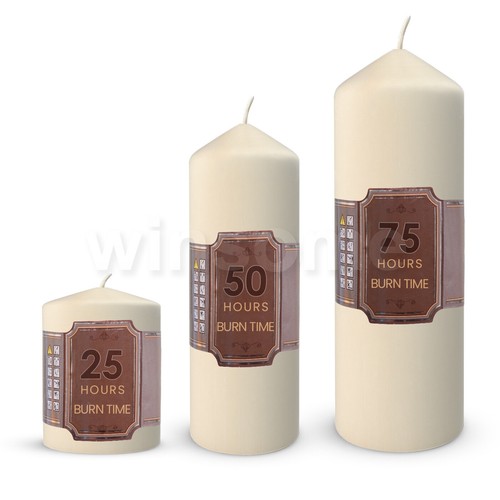 Unscented large church candles - large,