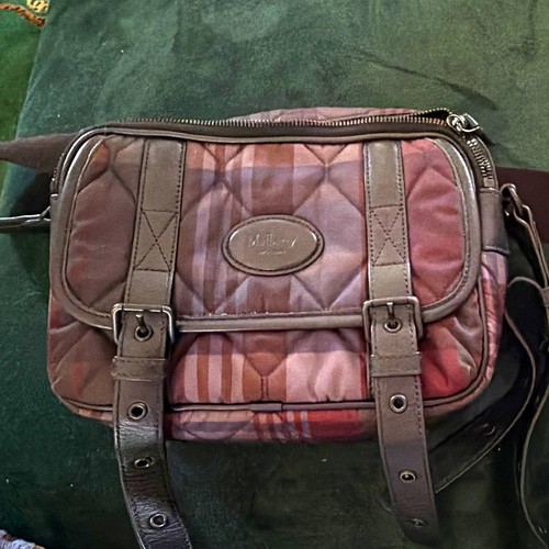 Mulberry brown quilted check - mulberry,