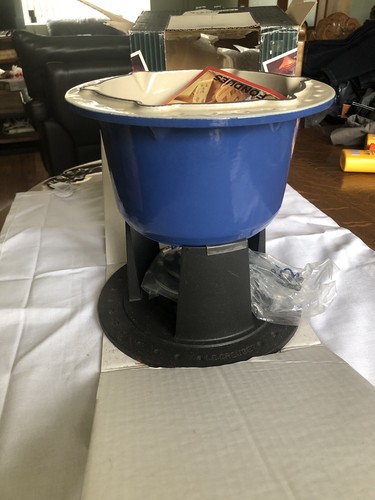 Creuset fondue blue - creuset,