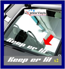 KEEP ER LIT truck decals x 2