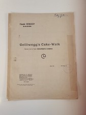 Vintage/Rare: Golliwogg’s Cake-Walk by Claude Debussy, Music Sheet . 1936 