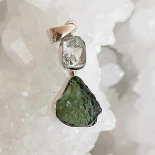 Real moldavite pendant - real,
