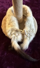 Antique German Rare Fur Cape Display For Poupee Lady Rabbit Fur #6082