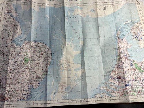 Ww2 raf map north - map, sea