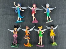 7Pcs Tinker Bell Fairies Princess PVC Action Figures Kids Toys Doll Cake Toppers
