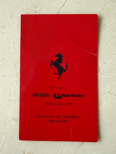 1989 ferrari ristorante - ferrari,