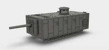Mendeleev Tank Tank Prototype USSR WW1 Kit Kit 3D Printed 1:87 - 1:35
