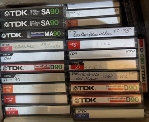 Large bundle 100 used tdk - bundle,