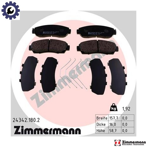 Brake pad set disc - brake,