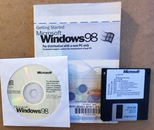 Microsoft Windows 98 with Key and Boot Disk ( For any PC )