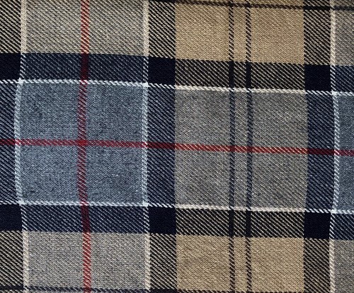Barbour tartan repair material - tartan,