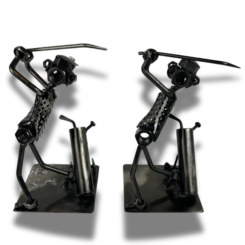 Metal golf golfer - golf, sculpture